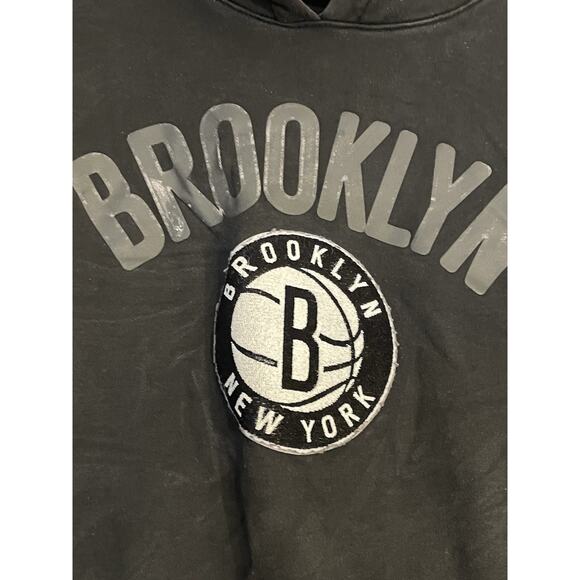 Brooklyn Nets Pro Standard Team Pullover Hoodie Black Men's Size XXL - Picture 4 of 9